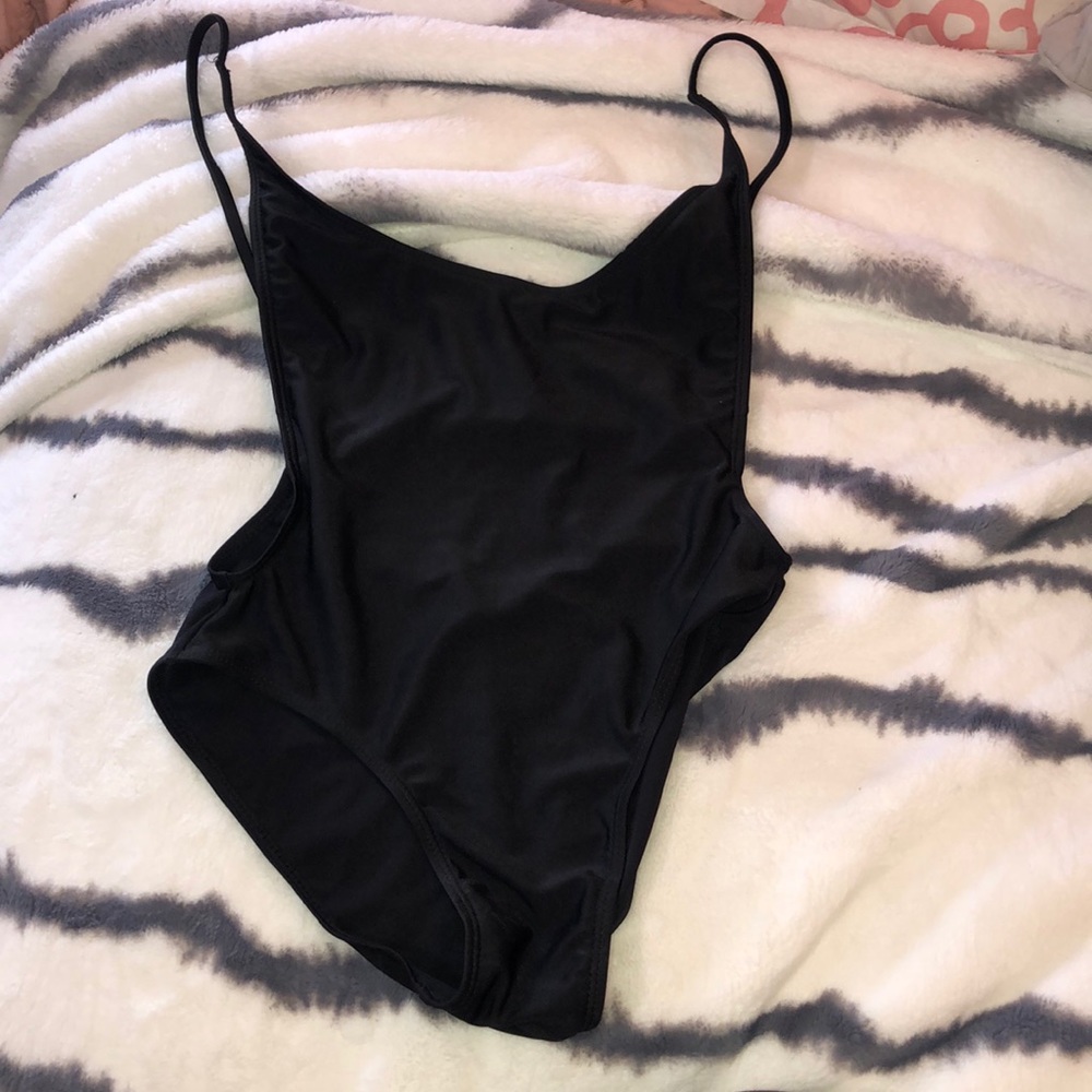 Women’s Black One Piece Bathing Suit. Never worn